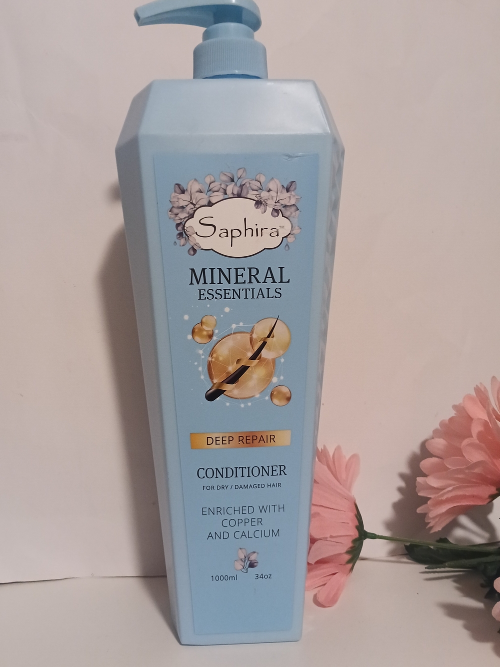 Saphira Mineral Essentials Deep Repair Conditioner - 34oz / 1000ml - NEW